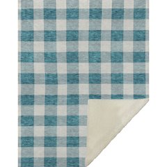 Premium Machine Washable ASB923 Teal 50" x 70" Sherpa Throw Blanket