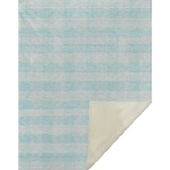 Premium Machine Washable ASB924 Aqua 50" x 70" Sherpa Throw Blanket