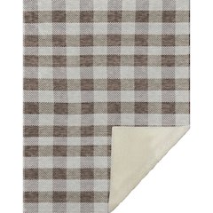 Premium Machine Washable ASB924 Brown 50" x 70" Sherpa Throw Blanket