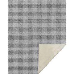 Premium Machine Washable ASB924 Gray 50" x 70" Sherpa Throw Blanket