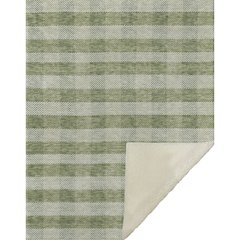 Premium Machine Washable ASB924 Green 50" x 70" Sherpa Throw Blanket