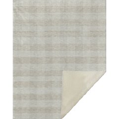 Premium Machine Washable ASB924 Ivory 50" x 70" Sherpa Throw Blanket