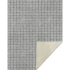 Premium Machine Washable ASB925 Gray 50" x 70" Sherpa Throw Blanket