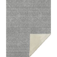 Premium Machine Washable ASB926 Gray 50" x 70" Sherpa Throw Blanket