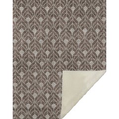 Premium Machine Washable ASB927 Chocolate 50" x 70" Sherpa Throw Blanket