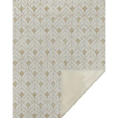 Premium Machine Washable ASB927 Gold 50" x 70" Sherpa Throw Blanket