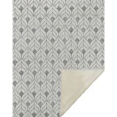 Premium Machine Washable ASB927 Gray 50" x 70" Sherpa Throw Blanket