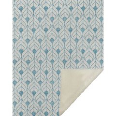 Premium Machine Washable ASB927 Teal 50" x 70" Sherpa Throw Blanket
