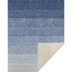 Premium Machine Washable ASB928 Blue 50" x 70" Sherpa Throw Blanket