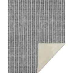 Premium Machine Washable ASB929 Gray 50" x 70" Sherpa Throw Blanket
