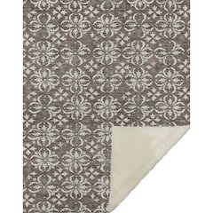 Premium Machine Washable ASB930 Brown 50" x 70" Sherpa Throw Blanket