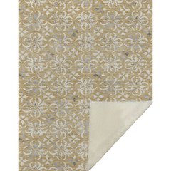 Premium Machine Washable ASB930 Gold 50" x 70" Sherpa Throw Blanket