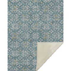 Premium Machine Washable ASB930 Teal 50" x 70" Sherpa Throw Blanket