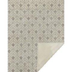 Premium Machine Washable ASB931 Beige 50" x 70" Sherpa Throw Blanket