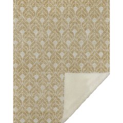 Premium Machine Washable ASB931 Gold 50" x 70" Sherpa Throw Blanket