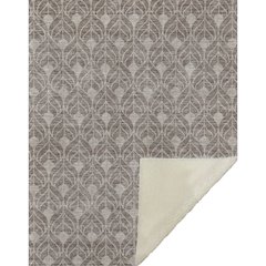 Premium Machine Washable ASB931 Taupe 50" x 70" Sherpa Throw Blanket