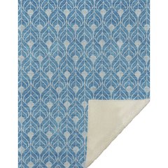 Premium Machine Washable ASB931 Teal 50" x 70" Sherpa Throw Blanket