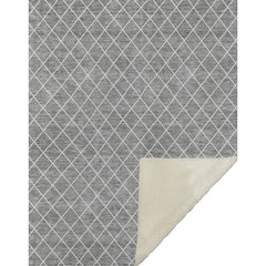 Premium Machine Washable ASB932 Gray 50" x 70" Sherpa Throw Blanket