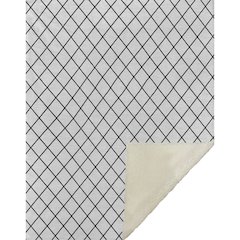 Premium Machine Washable ASB932 White 50" x 70" Sherpa Throw Blanket