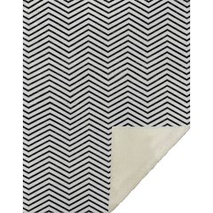 Premium Machine Washable ASB934 White 50" x 70" Sherpa Throw Blanket