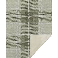 Premium Machine Washable ASB935 Aloe 50" x 70" Sherpa Throw Blanket