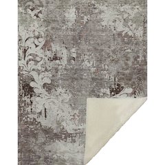 Premium Machine Washable ASB936 Taupe 50" x 70" Sherpa Throw Blanket