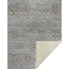 Premium Machine Washable ASB94 Ash 50" x 70" Sherpa Throw Blanket