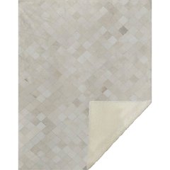 Premium Machine Washable ASB98 Ivory 50" x 70" Sherpa Throw Blanket