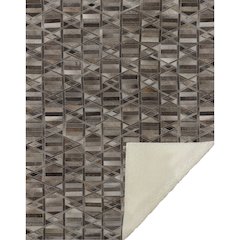 Premium Machine Washable ASB99 Gray 50" x 70" Sherpa Throw Blanket