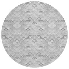 Indoor/Outdoor Surfside ASR32 Gray Washable 8' x 8' Round Rug