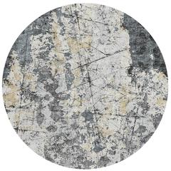 Indoor/Outdoor Accord AAC33 Black Washable 8' x 8' Round Rug