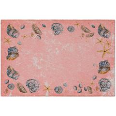 Indoor/Outdoor Surfside ASR39 Peach Washable 1'8" x 2'6" Rug