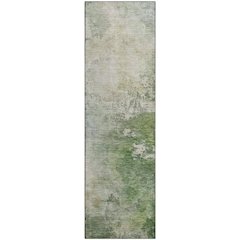 Luxury Washable Indoor/Outdoor Bresca Aloe 2'3" x 7'6" Runner Rug