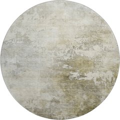 Luxury Washable Indoor/Outdoor Bresca Wheat 8' x 8' Round Rug