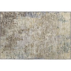 Luxury Washable Indoor/Outdoor Bresca Beige 1'8" x 2'6" Rug