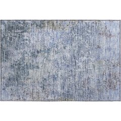 Luxury Washable Indoor/Outdoor Bresca Blue 1'8" x 2'6" Rug