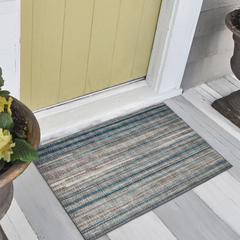 Waverly Earth Contemporary Striped 1'8" x 2'6" Accent Rug Earth AWA31