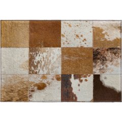 Luxury Washable Indoor/Outdoor Bozeman Brown 1'8" x 2'6" Rug