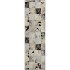 Luxury Washable Indoor/Outdoor Bozeman Cream 2'3" x 7'6" Runner Rug