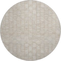 Luxury Washable Indoor/Outdoor Bozeman Linen 8' x 8' Round Rug