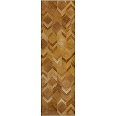 Luxury Washable Indoor/Outdoor Bozeman Rust 2'3" x 7'6" Runner Rug