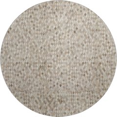 Luxury Washable Indoor/Outdoor Bozeman Gray 8' x 8' Round Rug