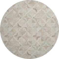 Luxury Washable Indoor/Outdoor Bozeman Linen 8' x 8' Round Rug