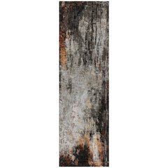 Luxury Washable Boca Gray 2'3" x 7'6" Runner Rug