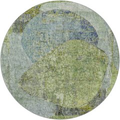 Luxury Washable Boca Aloe 8' x 8' Round Rug