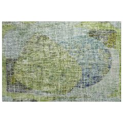 Luxury Washable Boca Aloe 1'8" x 2'6" Rug