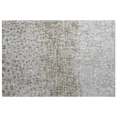 Luxury Washable Boca Taupe 1'8" x 2'6" Rug