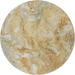 Luxury Washable Boca Copper 8' x 8' Round Rug