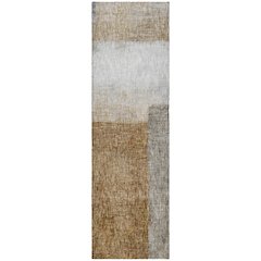 Luxury Washable Boca Brown 2'3" x 7'6" Runner Rug