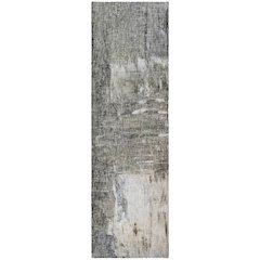 Luxury Washable Boca Gray 2'3" x 7'6" Runner Rug